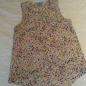 CeCe Button Front Sleeveless Top XL